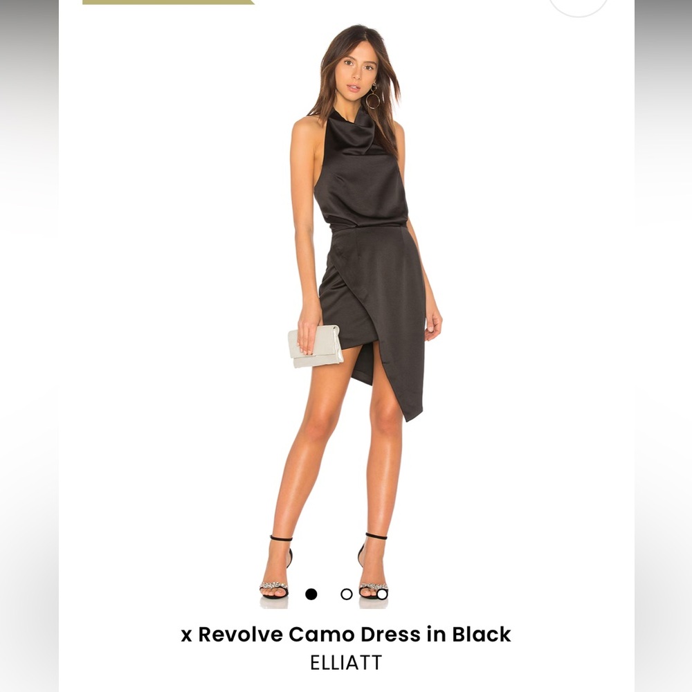 NWT Elliatt x Revolve Camo dress in black - xs